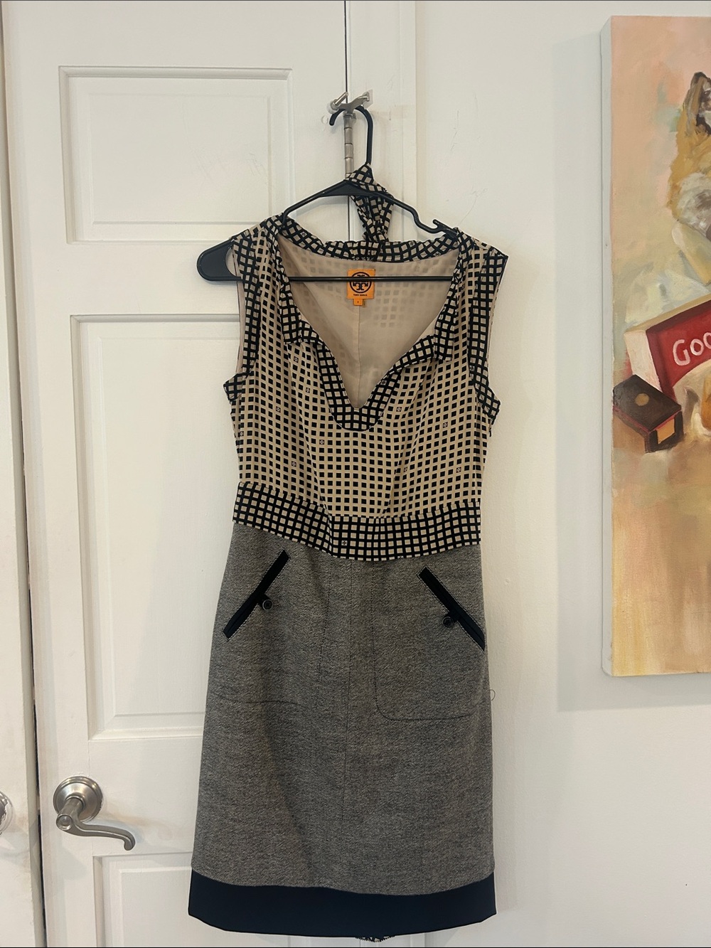 Tory Burch 2 Mixed Media Dress MIDI